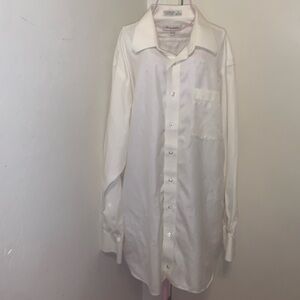 🥂John W. Nordstrom Cream Dress shirt- 16.5 Sleeve length: 35"